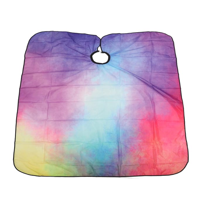 Professionele Saloncape met Nekgesp Waterdicht Vlekbestendig Tie Dye Print Stylist gray
