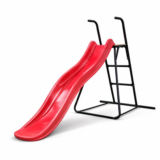 Complete Tweeb glijbaan met ladder - 175 cm - Platformhoogte 90 cm - Rood