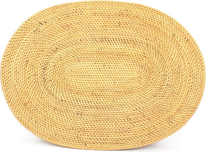 DUA Atta Ovale Placemat Bruin set van 2