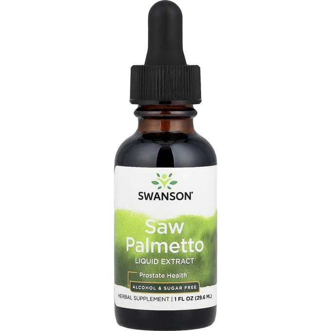 Extrait Liquide de Palmier Nain, Sans Alcool et Sans Sucre, 1 Fl Oz (29.6 ml) (1 G Par Portion)