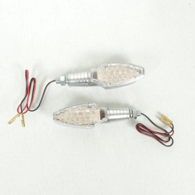 Clignotant pour Auto Suzuki R016 ARG / Led / 12V 0.7W Paire Gris Neuf