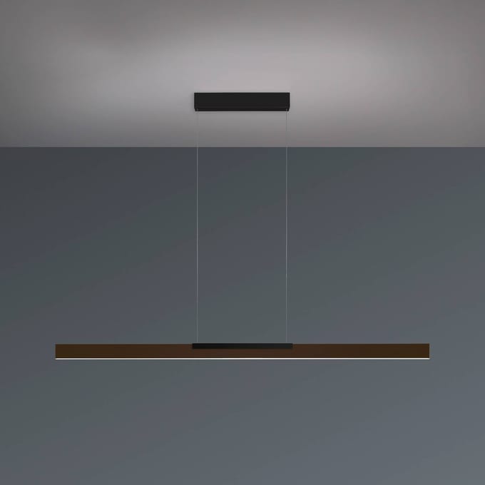 Bopp LED hanglamp Nano 2.0, lengte 140 cm, brons/zwart