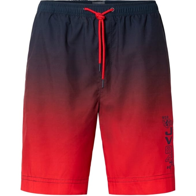 Jan Vanderstorm herren Zwemshort - 12 - rood - Plus Size