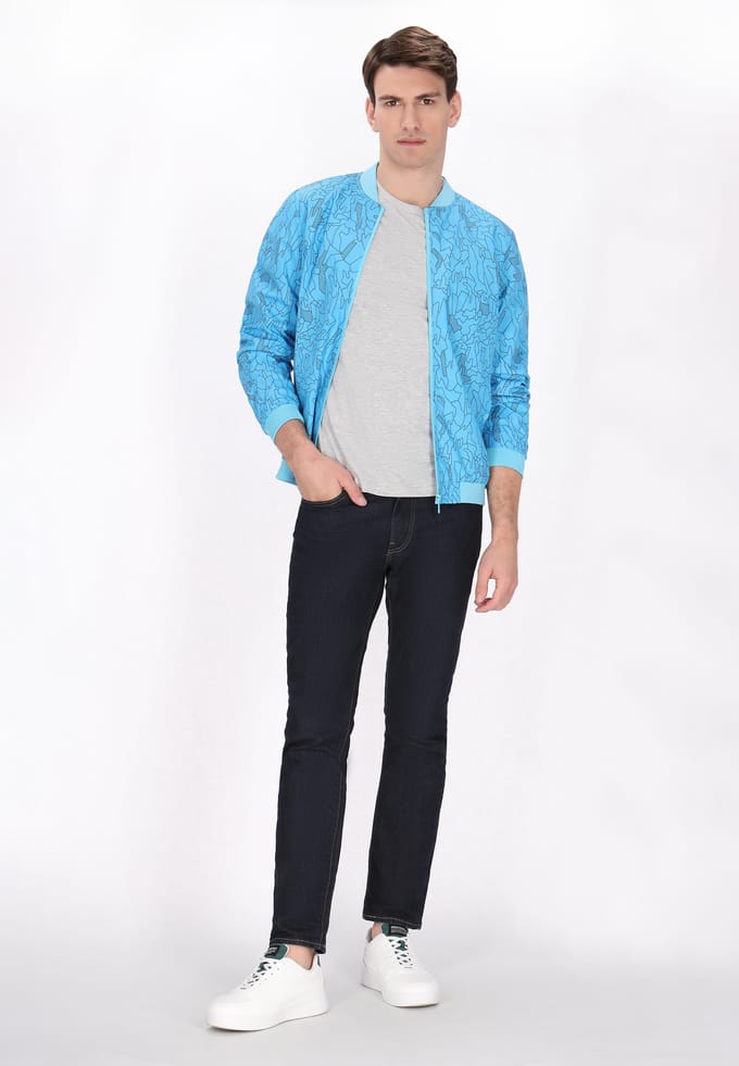 Mo Jas Heren denimblauw