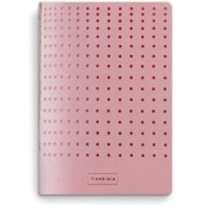 Tinne + mia notitieboekje a6 dotted - roze
