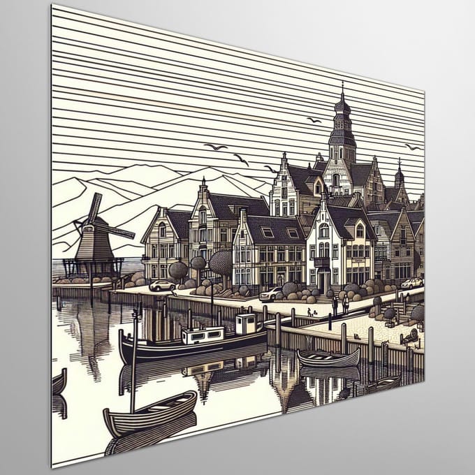 Kunstprint | Wanddecoratie | Dibond | 100 × 100 cm