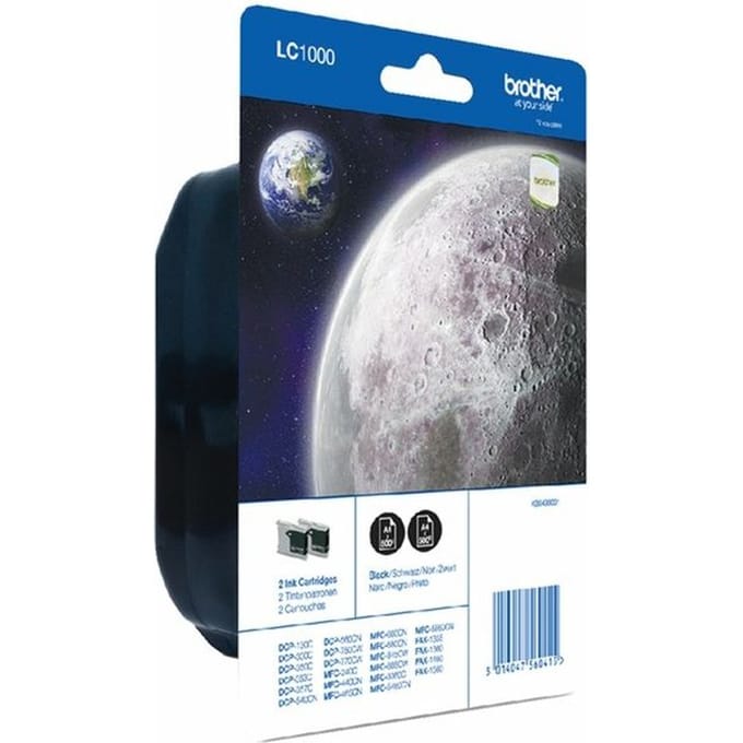 Brother LC-1000BK 2-pack zwart (Origineel)