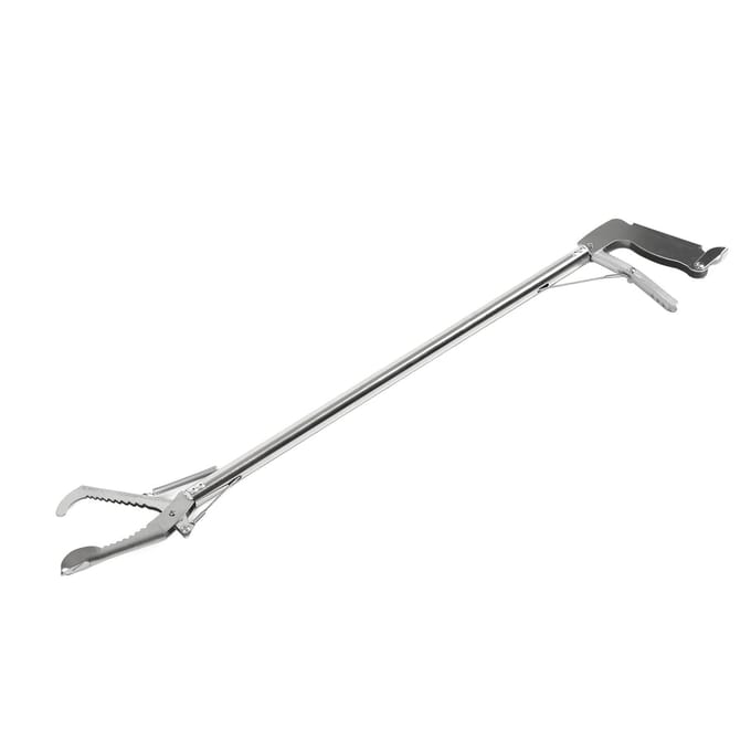 Roestvrijstalen Krabtang 30 inch Draagbaar Multifunctioneel Lange Vistentang voor Krab Zeevruchten Octopus white