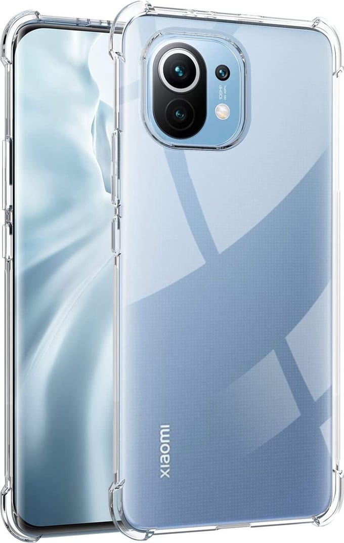 Hoesje voor Xiaomi Mi 11 5G backcover Shockproof siliconen Transparant