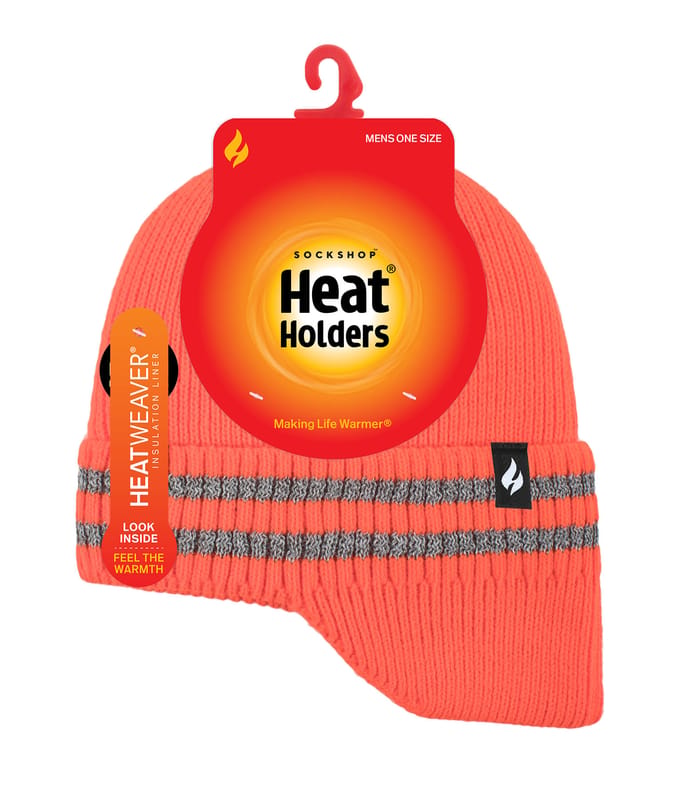 Heat Holders Drop Neck Hat met reflecterende streep - Geel