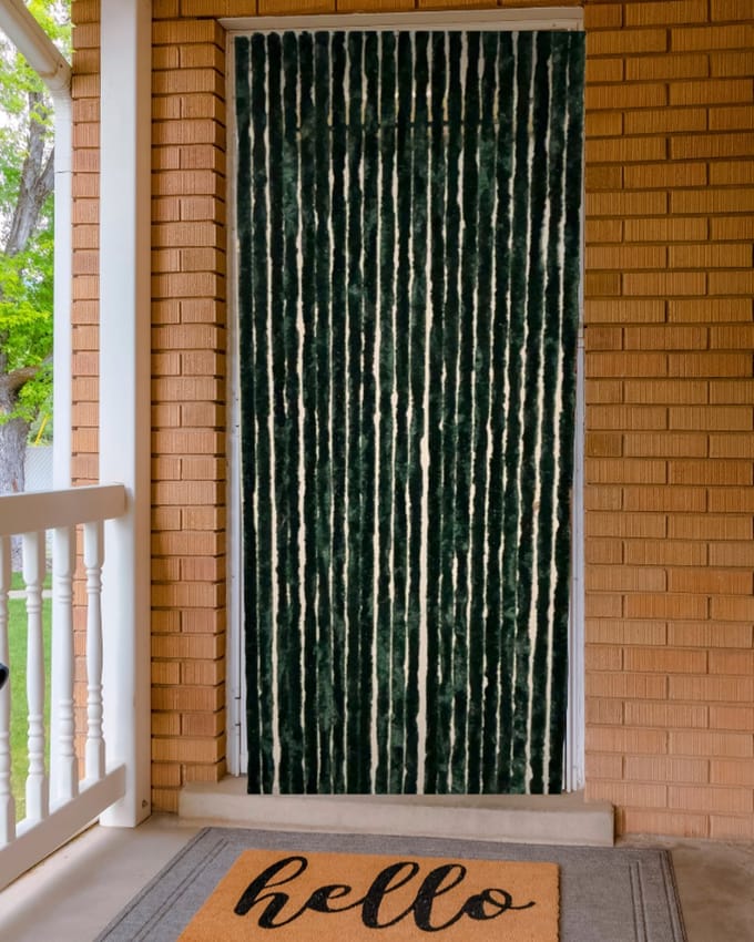 Vliegengordijnenexpert - Kattenstaart - 90x220 cm - Groen