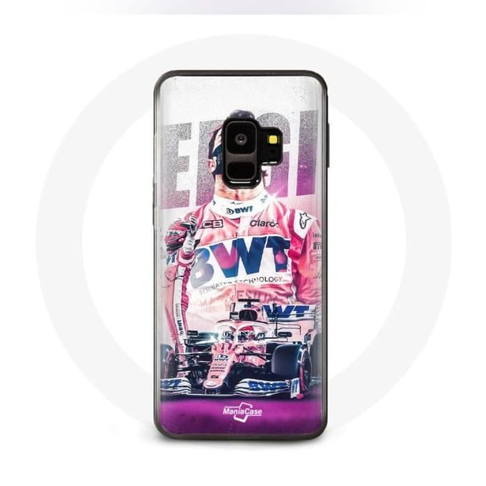 Coque - Formule 1 - Samsung Galaxy S9 - Sergio Pérez - Protection rigide - Rose