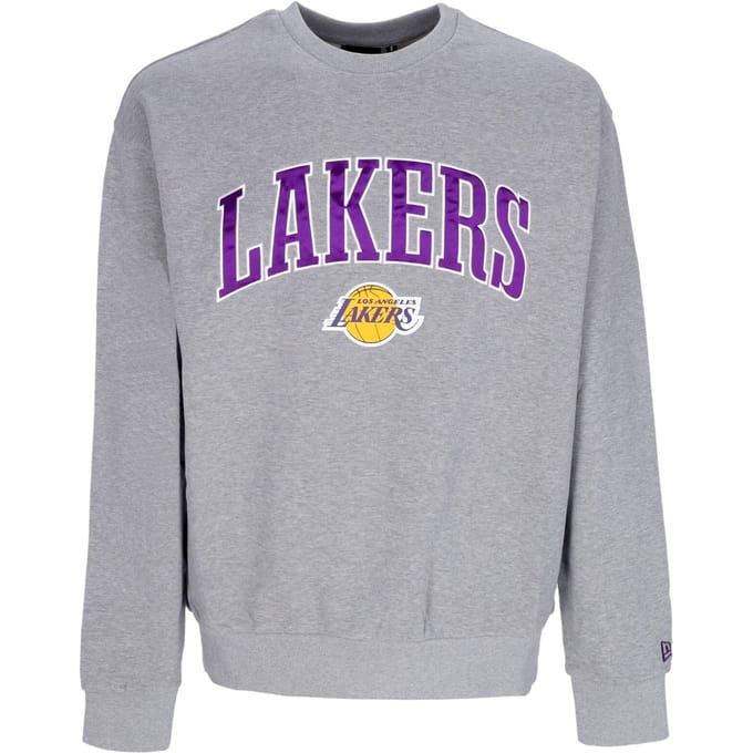 Lichtgewicht herensweatshirt met ronde hals Nba Applique Crew Loslak Heather Grey/true Purple