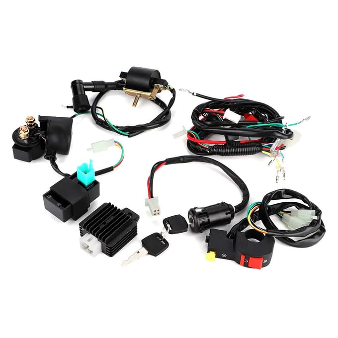 Complete Kick Start Motor Kabelboom Kit voor 110cc Crossmotor Gemodificeerde Onderdelen