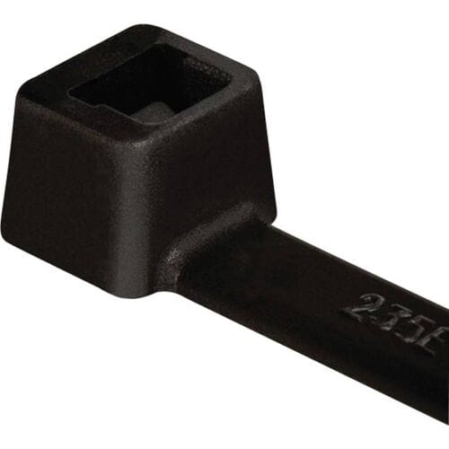 HellermannTyton 111-03260 T30R-W-BK-C1 Kabelbinder 150 mm 3.50 mm Zwart Weerbestendig 100 stuk(s)