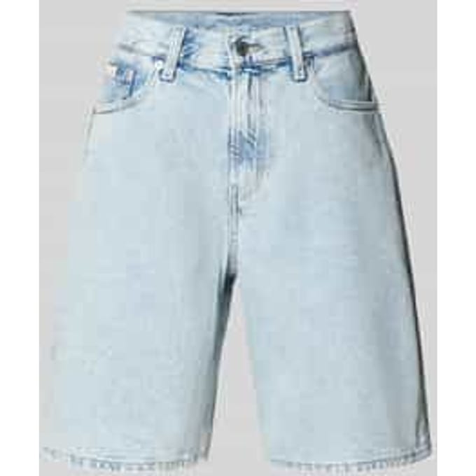 Korte jeans met Labeldetail