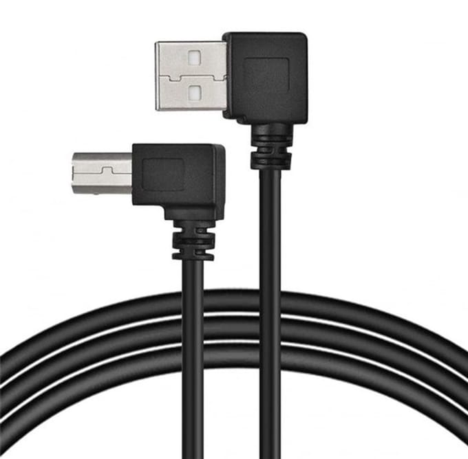 Dailygoody - Usb 2.0 A naar B Printkabel - 90 Graden - 100cm - Hoge