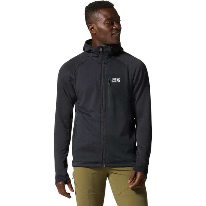 Fleece met capuchon en volledige rits Mountain Hardwear Polartec® Power Grid