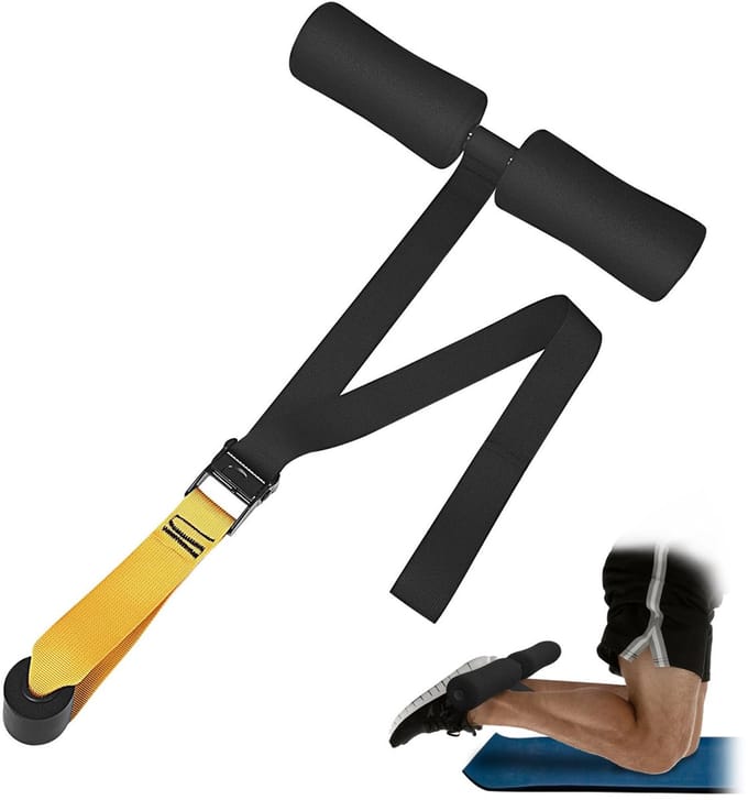 Cosensi - Nordic Curl - Hamstring Curl Band - Verstelbare lengte - Geel - Nordic Curls - Ideaal voor krachttraining - Sportaccessoire
