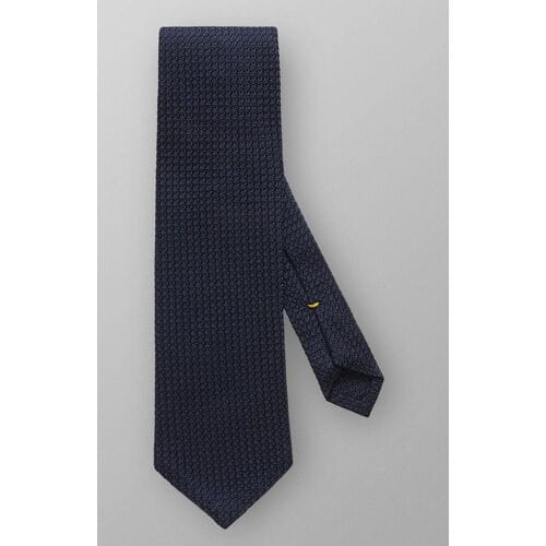 Eton Das Uni Structured Grenadine Tie Donker Blauw / male