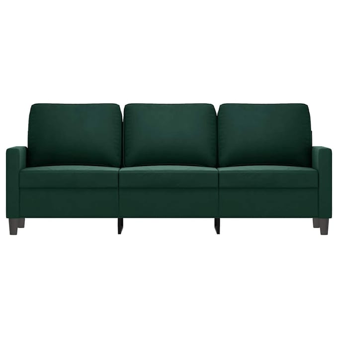 vidaXL - Driezitsbank - 180 - cm - fluweel - donkergroen