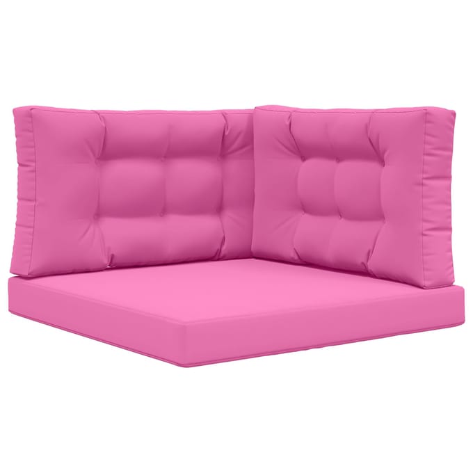 vidaXL - Buitenbankkussen - Polyester - Roze - 80 - x - 80 - cm
