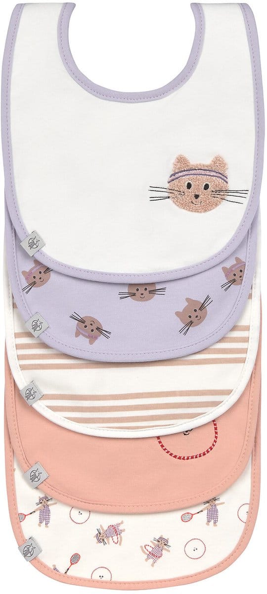 Lässig Value Pack Bib 5 pcs Tiny Team Cat