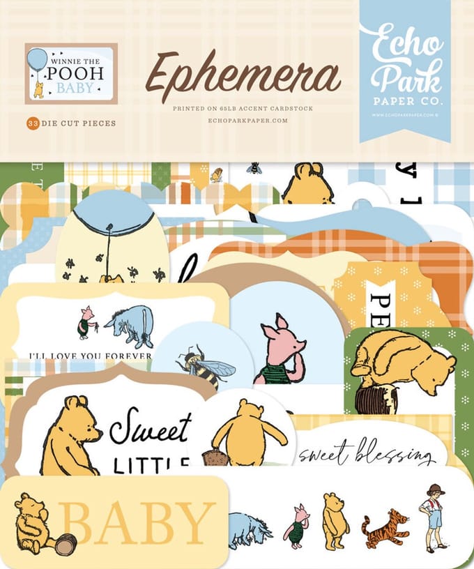 Echo Park - Winnie The Pooh Baby Ephemera (WPB442024)
