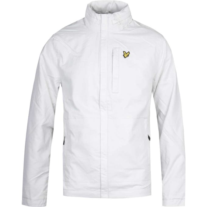 Lyle & Scott lichtgewicht gletsjergrijze jas met verborgen capuchon
