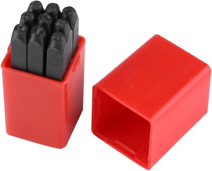 Stalen Stempel Set - Nummers Letters - Metaal Graveren - Gehard Koolstofstaal - 3mm Hoog