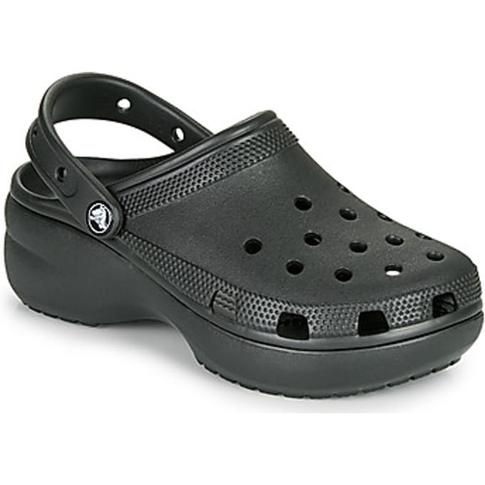 Crocs - Classic Platform Clog Women - Plateauzool Clogs - 42 - 43 - Zwart