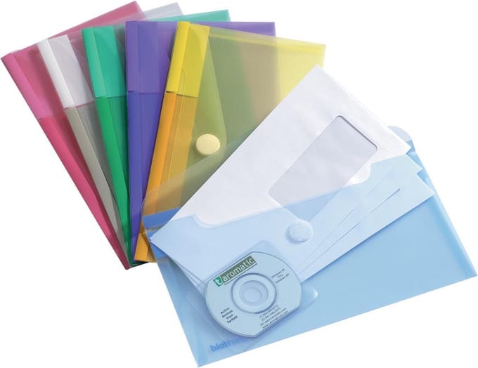 Tarifold documentenmap Collection Color voor ft cheque (250 x 135 mm), pak van 6 stuks 10 stuks