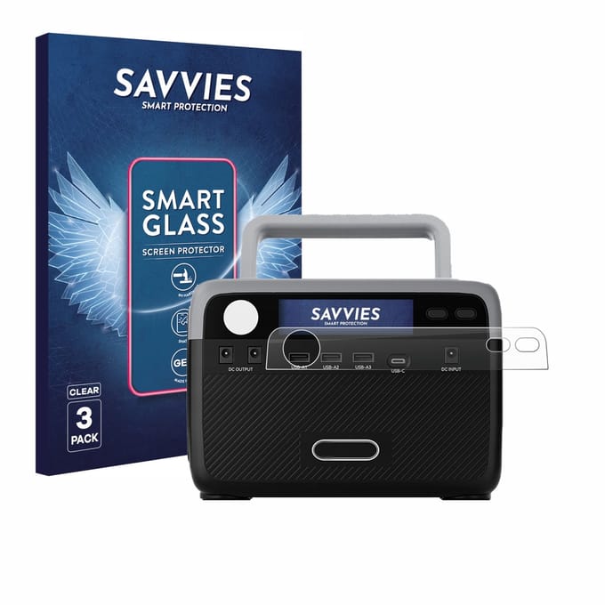 3 Stuks Savvies Screenprotector - geschikt voor Flashfish BP030B - beschermfolie glas transparant