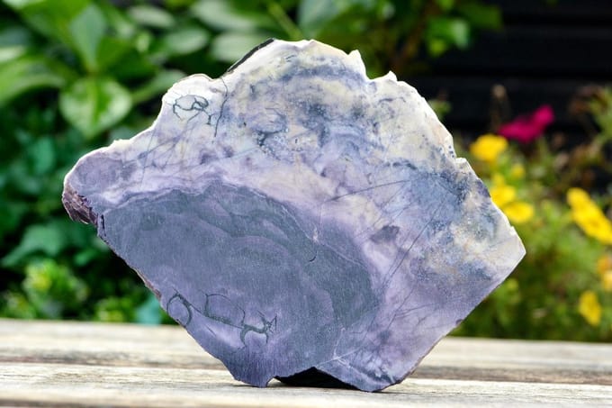 Decoratief edelsteen Bertrandiet - Tiffany stone - schijf