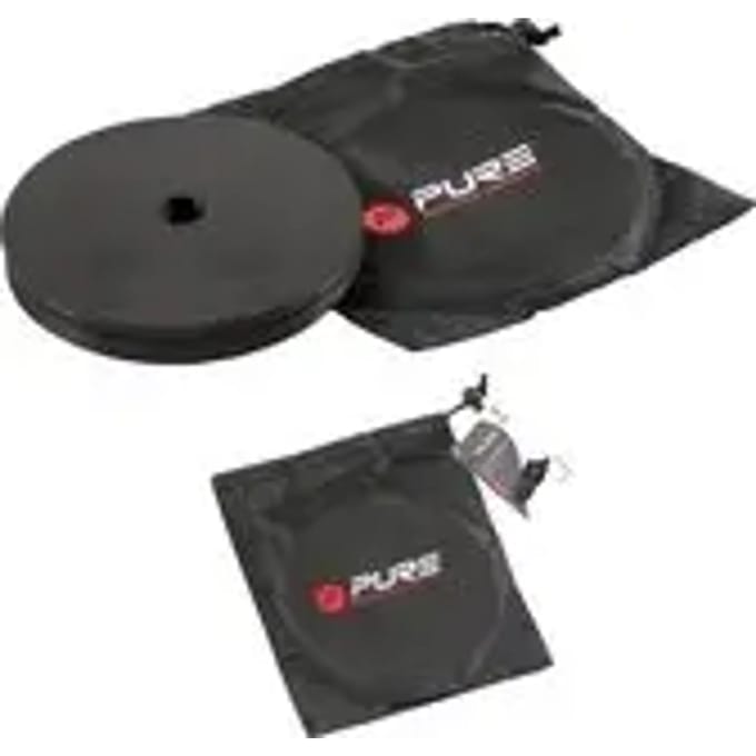 Pure2Improve - veldmarkering - flat marker set - zwart - 10 stuks - Ø15,5 cm