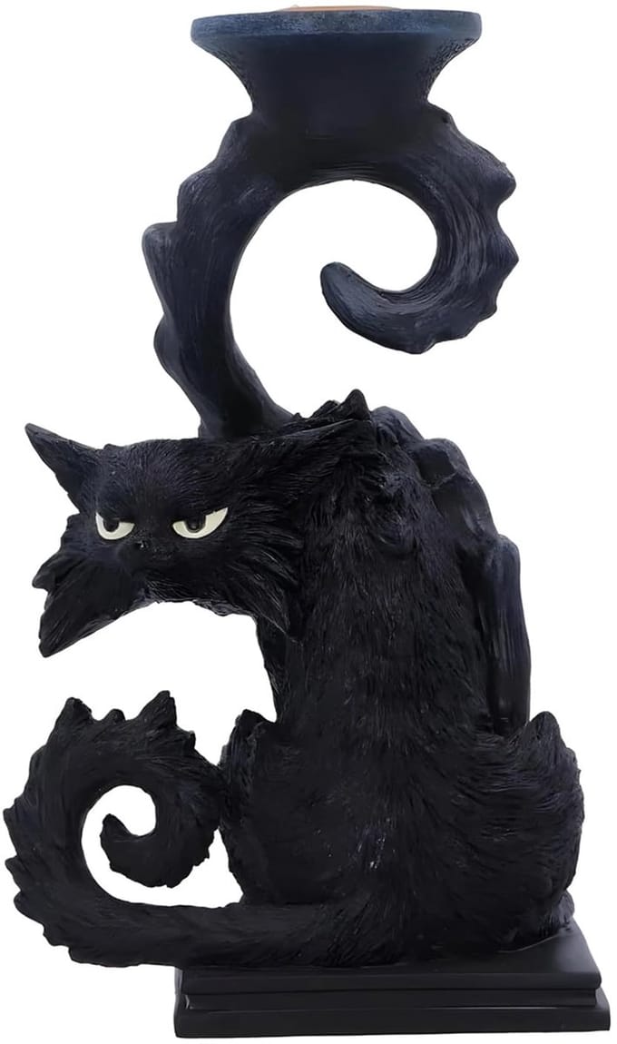 Nemesis Now - Spite 18.5cm Kaarsenstandaard - Zwart