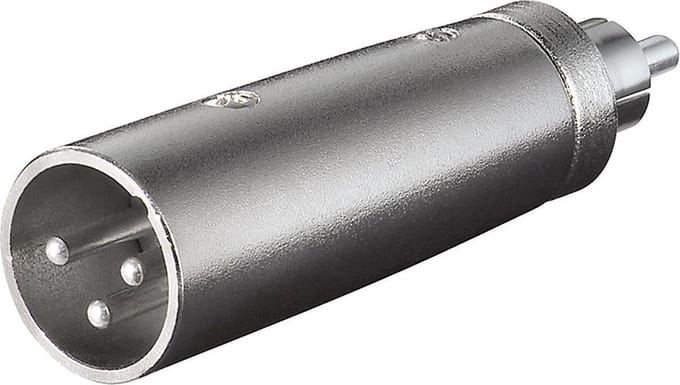 XLR (m) - RCA (m) adapter