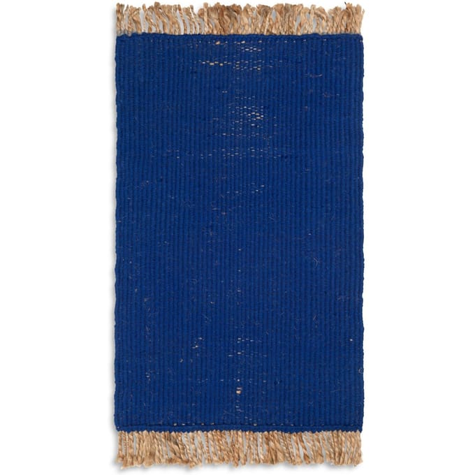 Ferm Living Blokmat - bright blue/natural