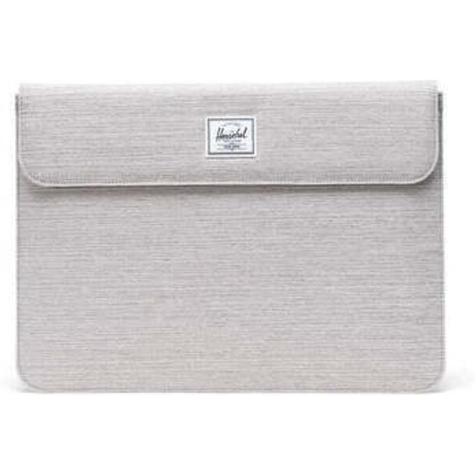 Laptoptas Herschel Spokane 13 Inch Sleeve Light Grey Crosshatch
