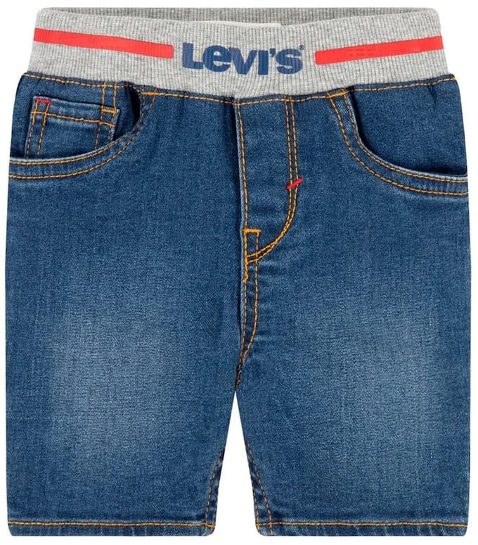 Levi´s ® Kids Pull On Rib Korte Jeans Blauw 3 Months Jongen