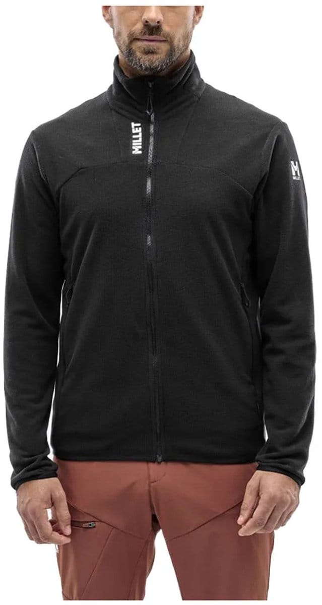 Millet Ubic Lightgrid Fleece Met Volledige Rits Zwart M Man