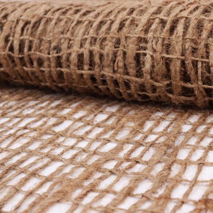 150m x 1,2m opvulmat, oevermat voor vijverfolie, juteweefsel 500g, 1,2m breed.