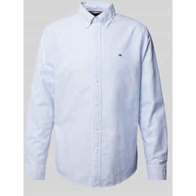 Regular fit vrijetijdsoverhemd met logostitching, model 'OXFORD'