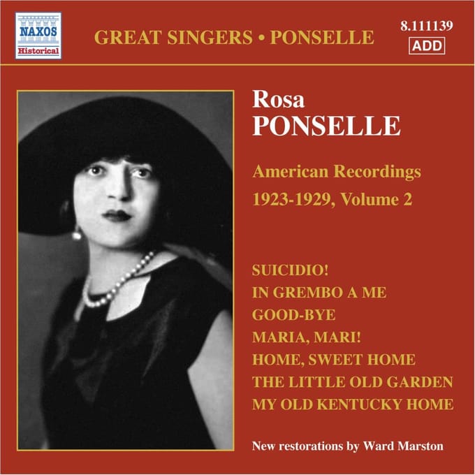 Rosa Ponselle - American Recordings Volume 2 (CD) (Remastered)