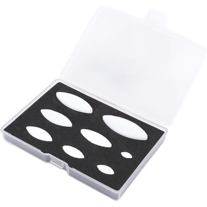 8 Stuks Magnetische Roerstaaf Set PTFE Roerstaaf Mengstaven voor Laboratoriumroerder 10mm 15mm 20mm 25mm white