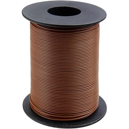 Donau Elektronik 125-S25-8 Draad 1 x 0.25 mm² Bruin 25 m