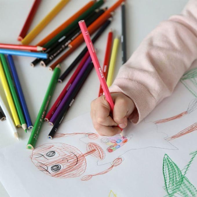 Crayons de coloriage - PRIMO - P507MAT216 - 3 ans et plus - Mixte - Grande variété de couleurs schoon
