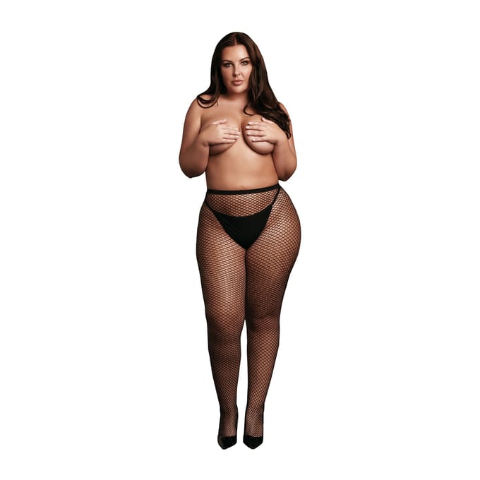 Visnet Panty met elastische tailleband - Plus Size