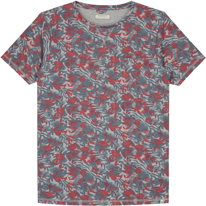 Dstrezzed T-shirt Print Grijs Mel.   S