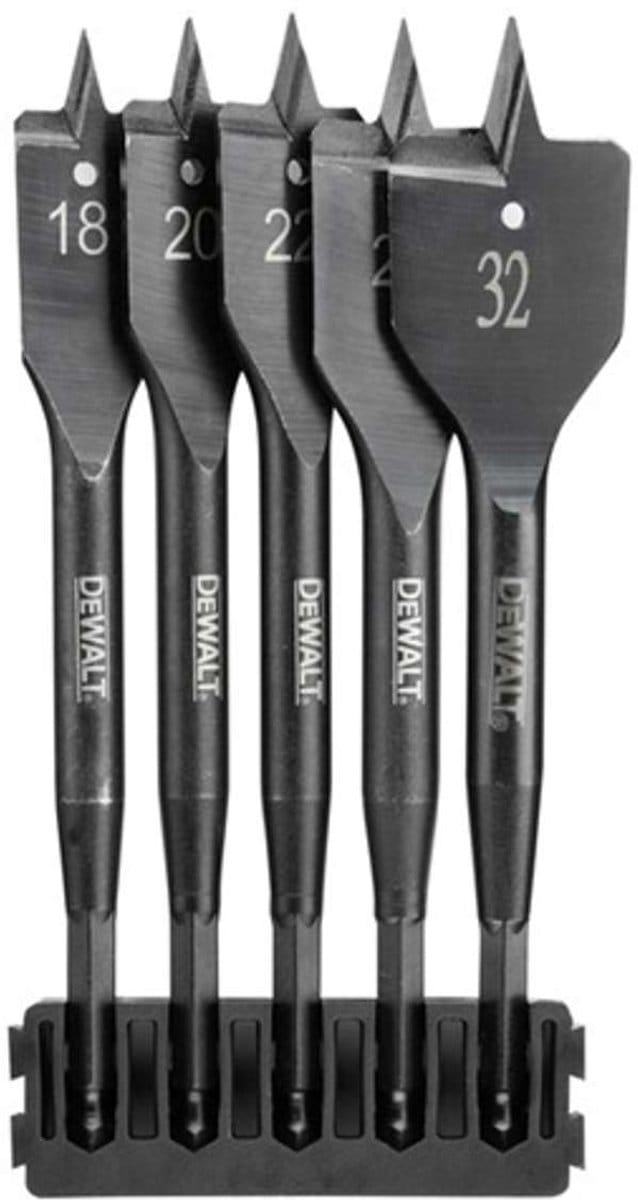 DeWALT Toebehoren - 5-delige set vlakke houtboren DT70832
